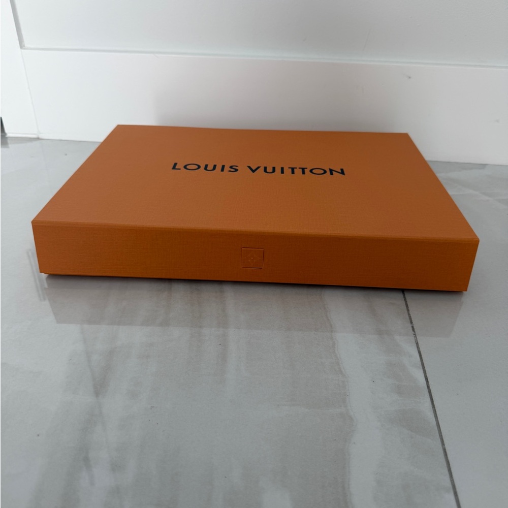 Louis Vuitton New “Button” Close Box w Tissue Ribbon Receipt Holder Shopping Bag - Picture 10 of 16